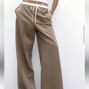Zara satin effect pants